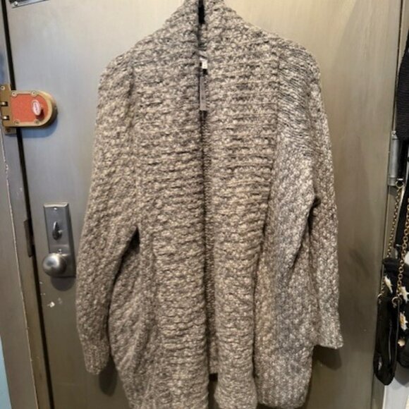 Lou & Grey Chunky Shawl Open front Sweater Cardigan